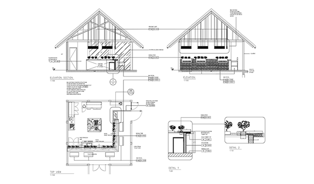 Interior design drawings for Hotel Interiors in the Maldives image 4, by Zhenya Tsintseva